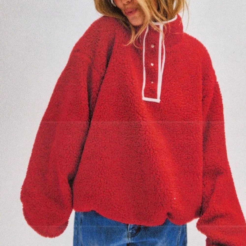 Parke red fleece